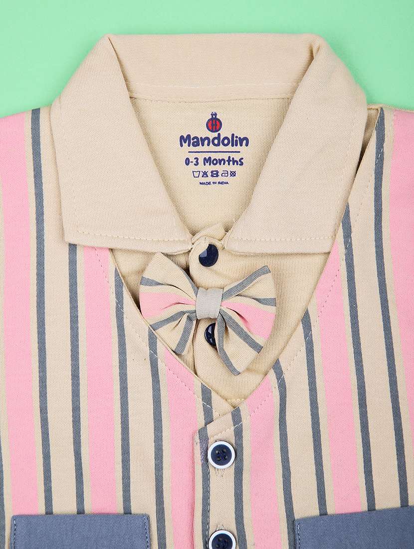 boys striped t-shirt & shorts twin set  - 21965289 -  Standard Image - 2