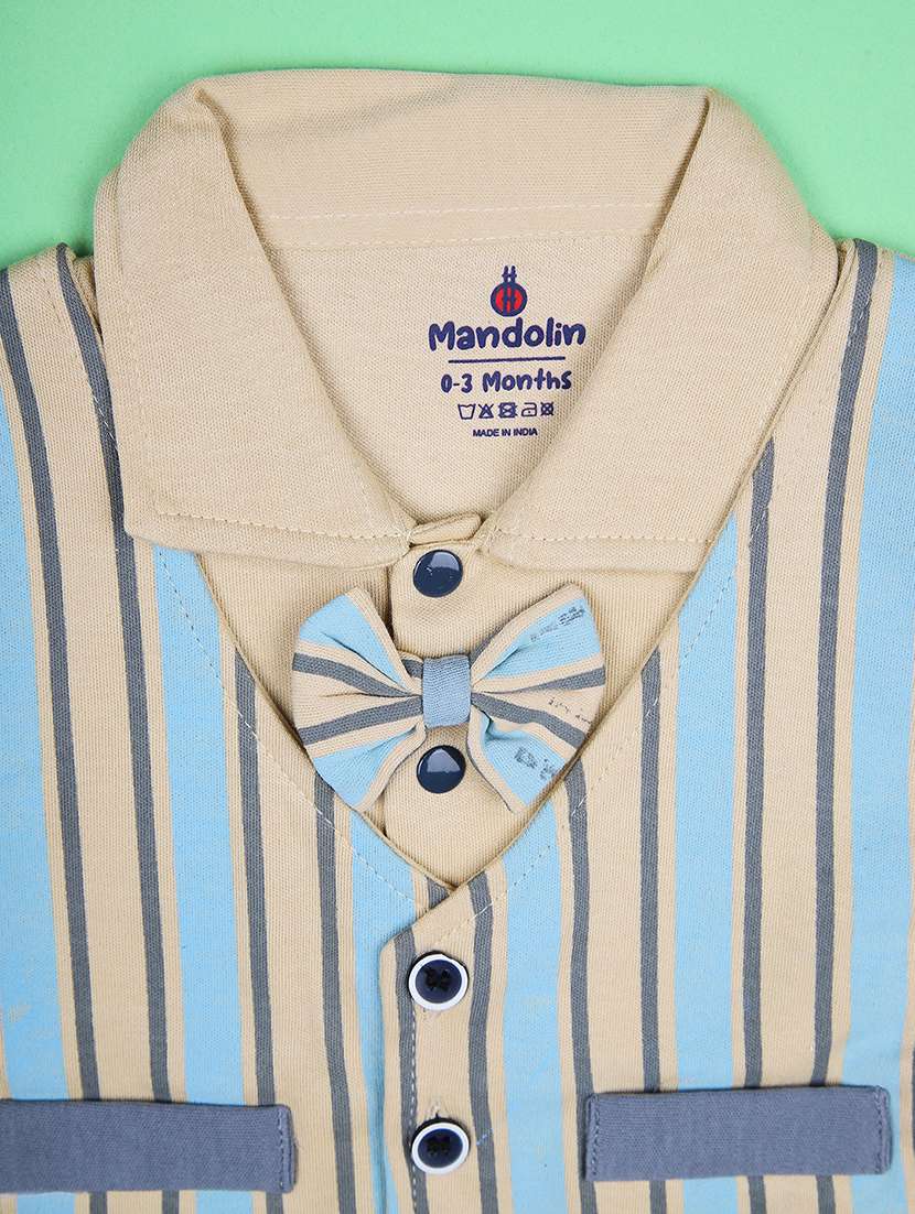boys striped t-shirt & shorts twin set  - 21965290 -  Standard Image - 2