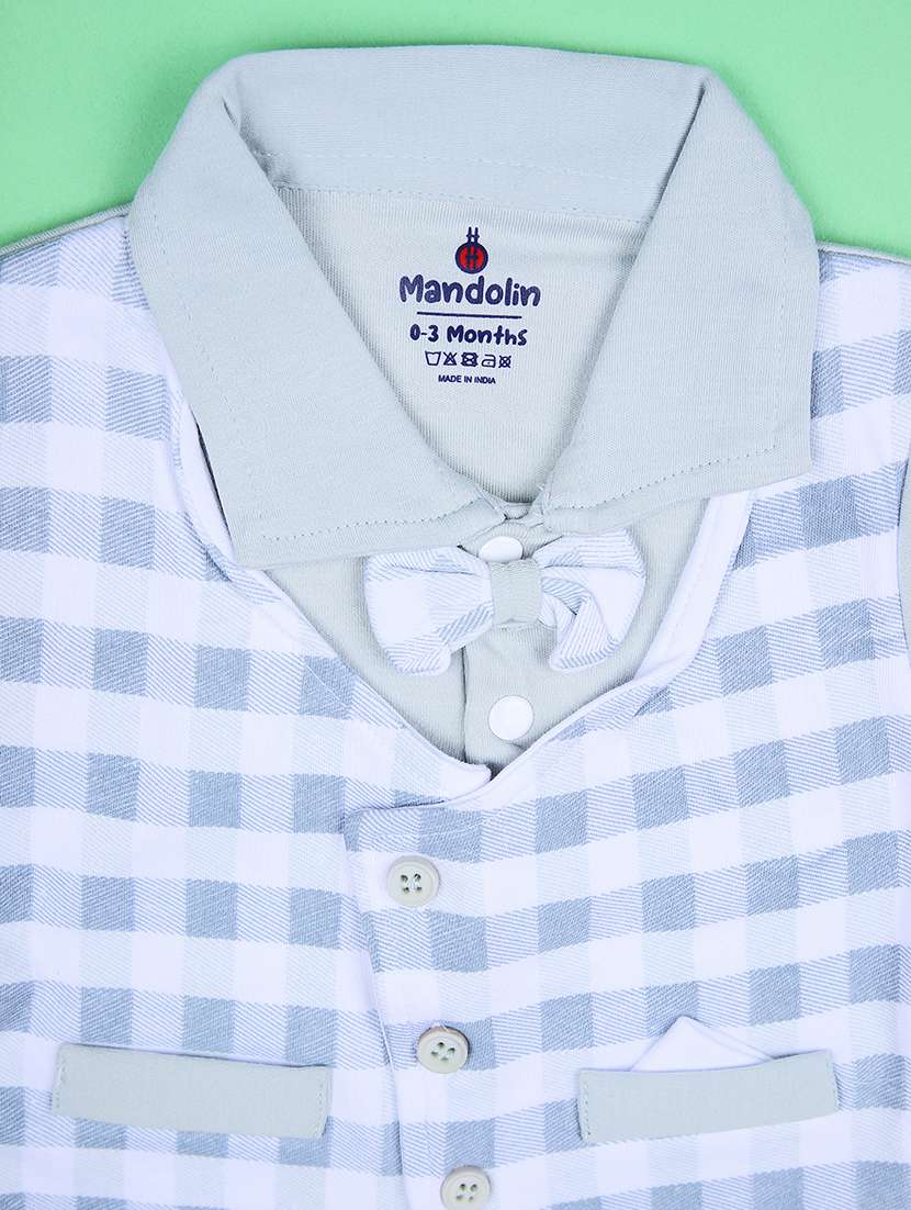 boys checkered t-shirt & shorts twin set  - 21965298 -  Standard Image - 2