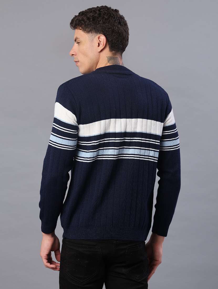 men striped long sleeve regular fit pullover  - 21965302 -  Standard Image - 2