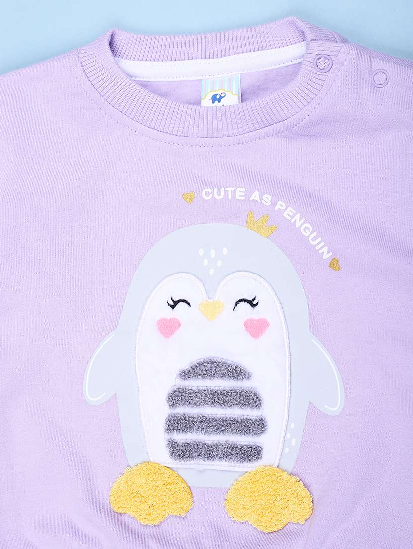 girls solid with work long sleeve sweatshirt - 21965382 -  Standard Image - 2