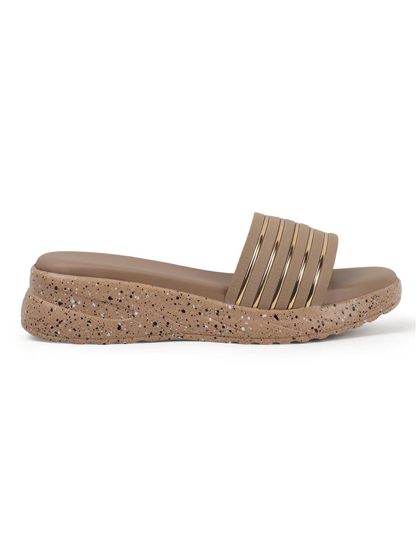 women beige slip on platforms wedge - 21966044 - Standard Image - 2