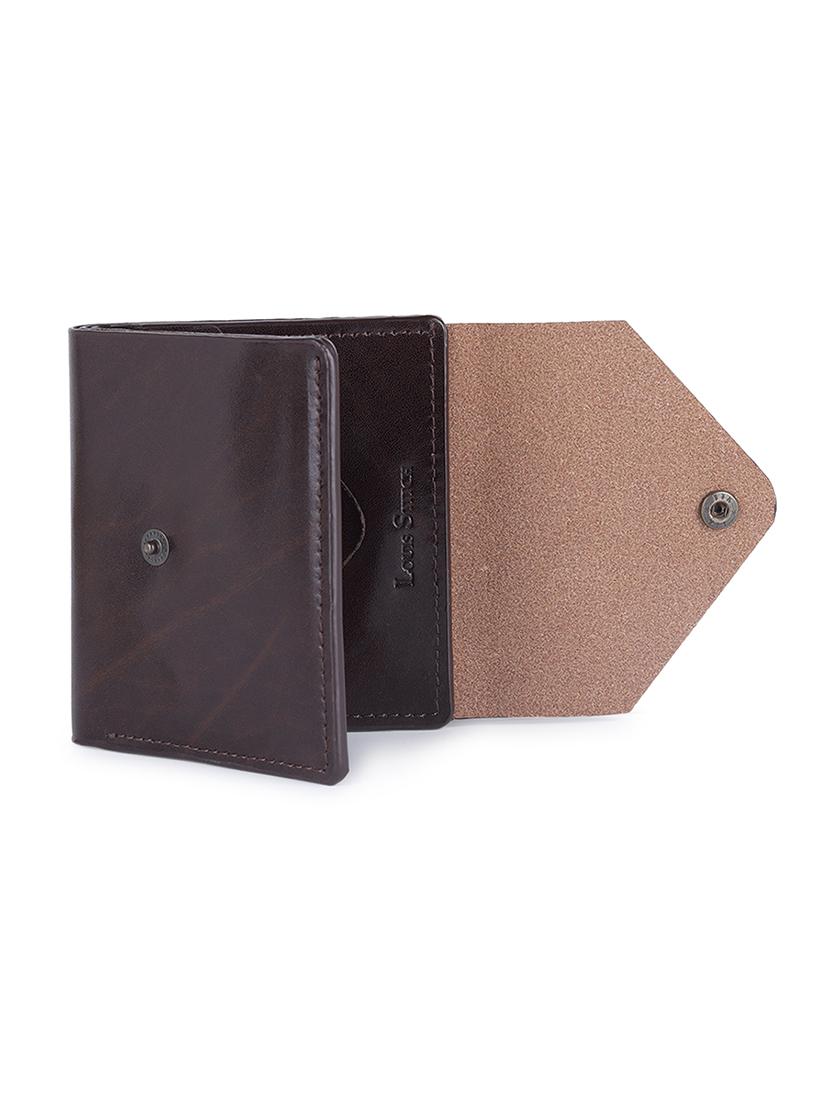men brown solid leather wallet - 21966119 - Standard Image - 2