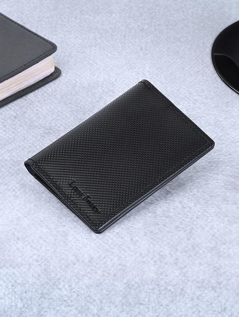 men black textured leather wallet - 21966122 - Zoom Image - 0