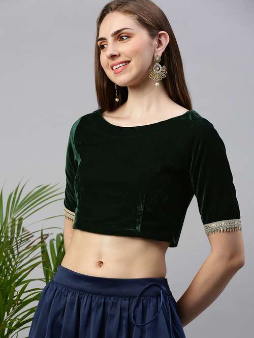 women solid short sleeve stitched blouse