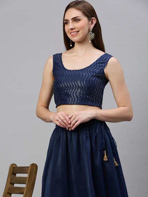 women solid with work sleeveless stitched blouse - 21966141 -  Standard Image - 0