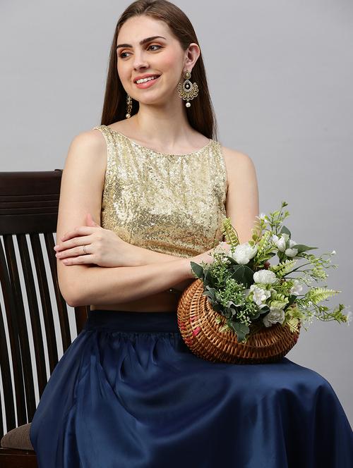 women solid with work sleeveless stitched blouse - 21966144 -  Standard Image - 0