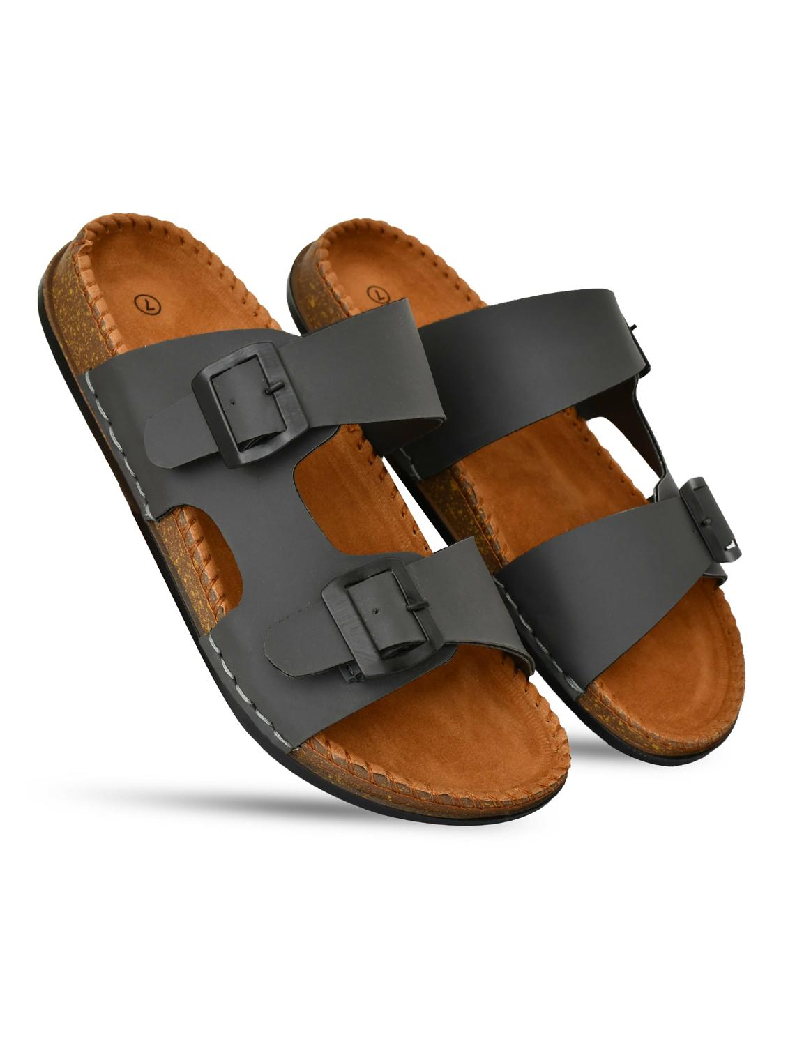 men solid slip on sandal - 21966210 - Standard Image - 2