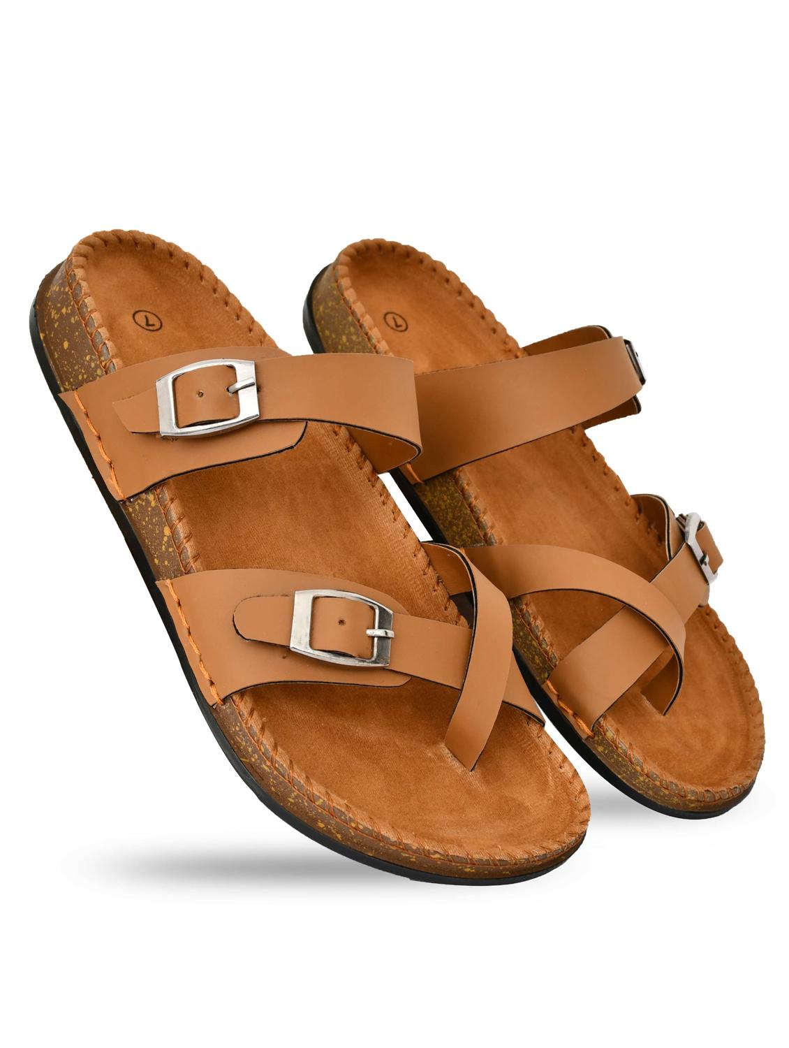 men solid toe separator sandal - 21966213 - Standard Image - 2