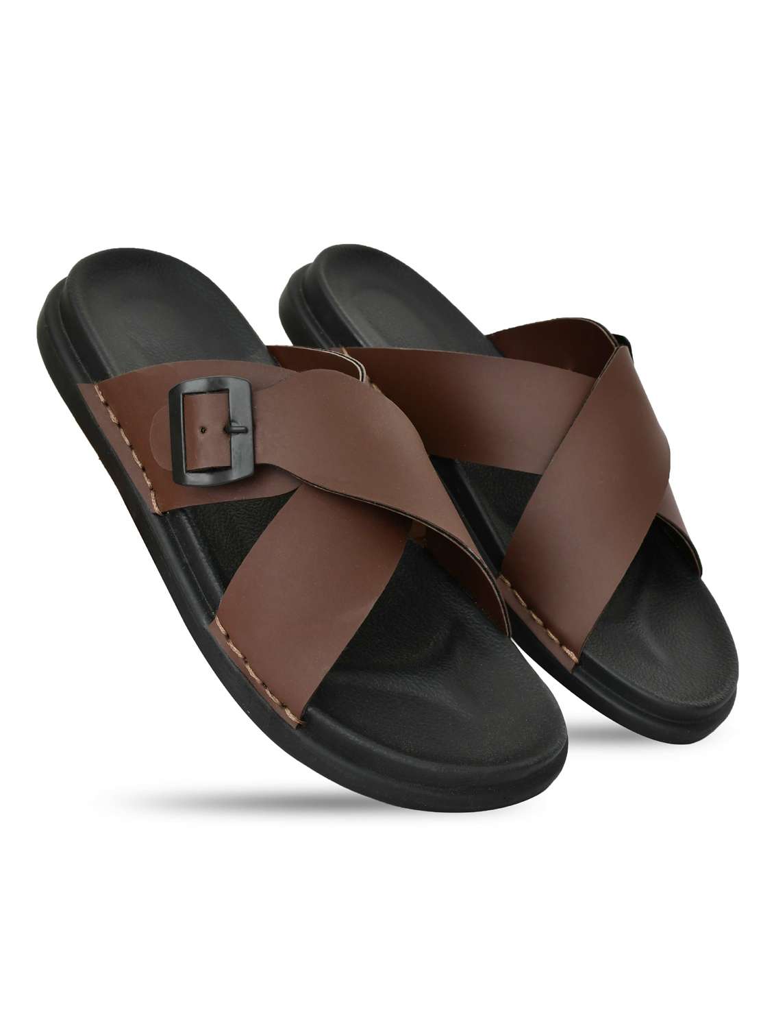 men solid slip on sandal - 21966217 -  Standard Image - 2