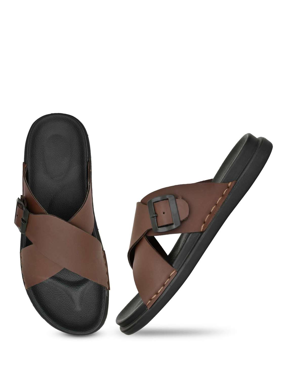 Men Solid Slip On Sandal