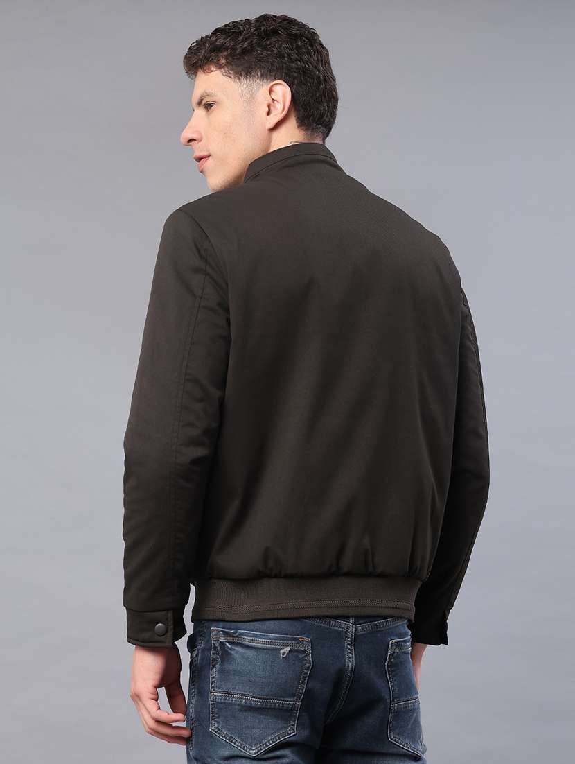 men solid long sleeve regualr fit casual jacket - 21966243 -  Standard Image - 2