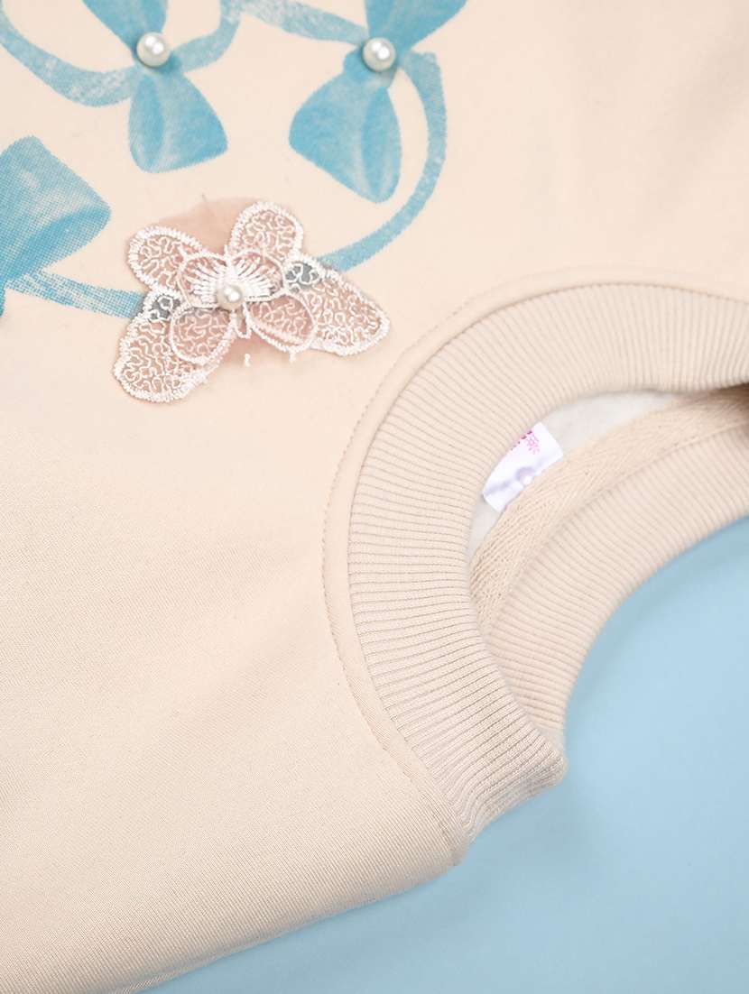 girls printed long sleeve sweatshirt - 21966248 -  Standard Image - 2