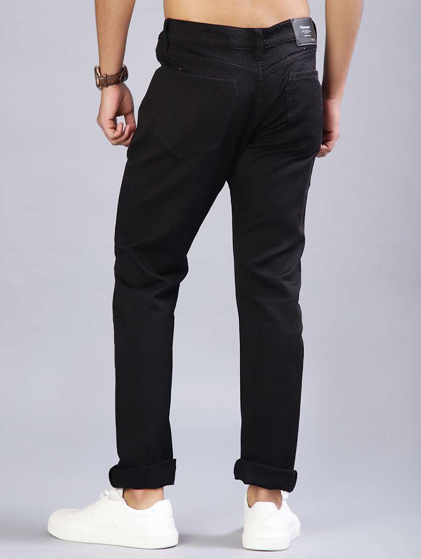 men plain mid rise full length jeans - 21966366 - Standard Image - 2
