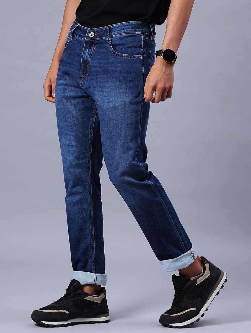 men washed mid rise full length jeans - 21966368 -  Standard Image - 2