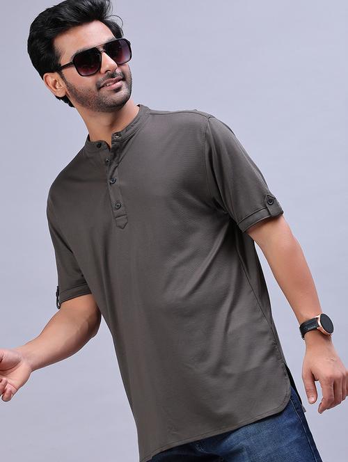 men solid short sleeve regular fit t-shirt - 21966379 - Standard Image - 0