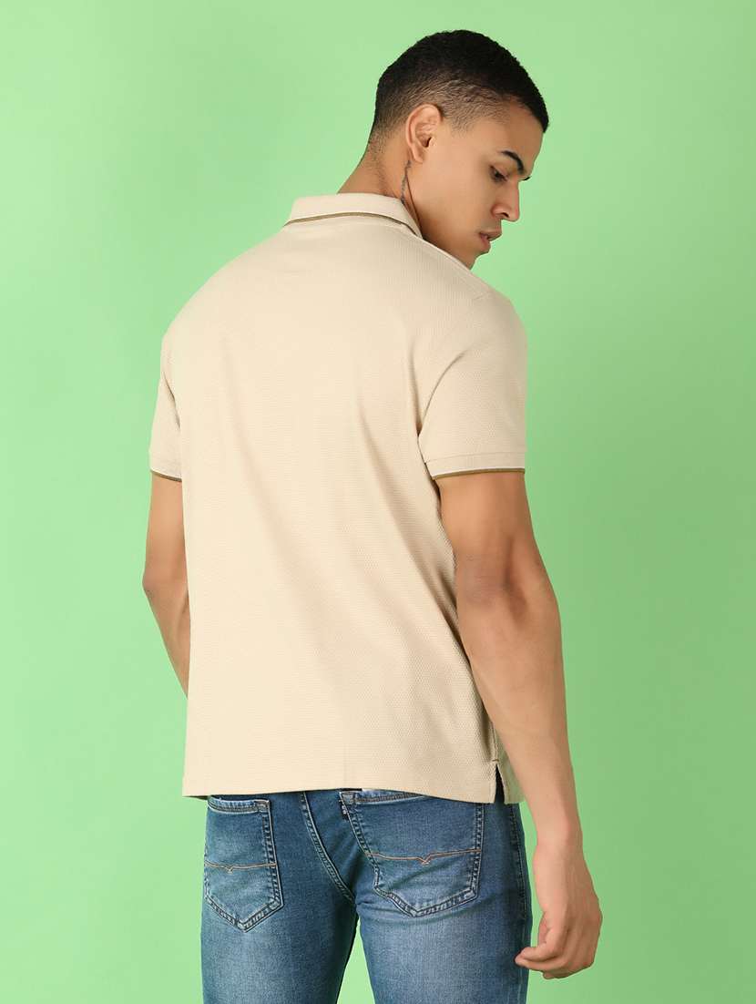 men solid short sleeve regular fit polo t-shirt - 21966473 -  Standard Image - 2