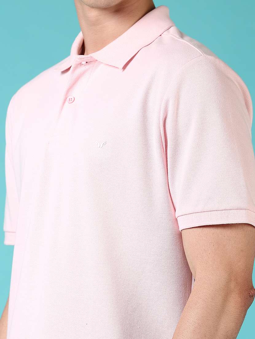 men solid short sleeve regular fit polo t-shirt - 21966501 -  Standard Image - 2