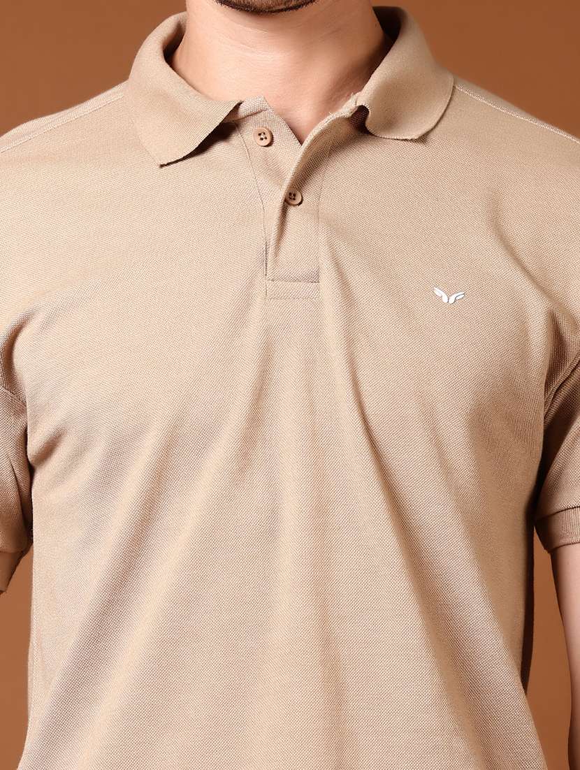 men solid short sleeve regular fit polo t-shirt - 21966506 -  Standard Image - 2