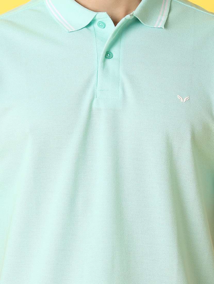 men solid short sleeve regular fit polo t-shirt - 21966511 -  Standard Image - 2