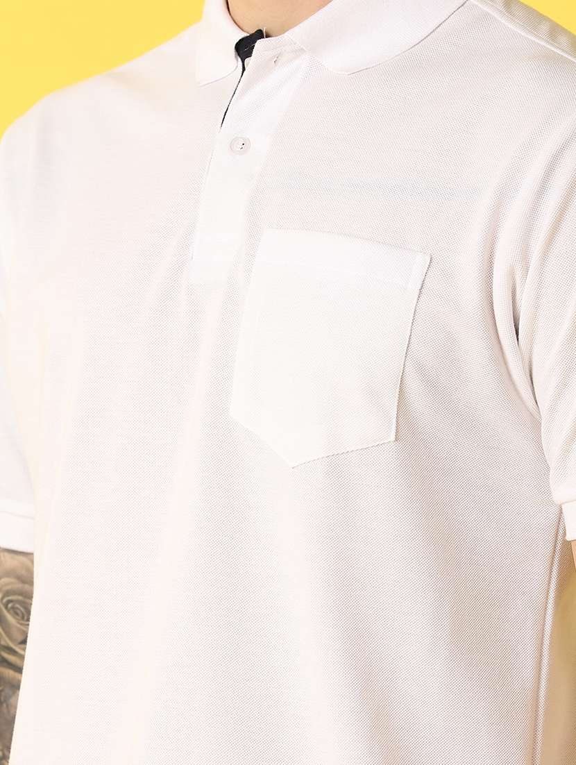 men solid short sleeve regular fit polo t-shirt - 21966518 -  Standard Image - 2