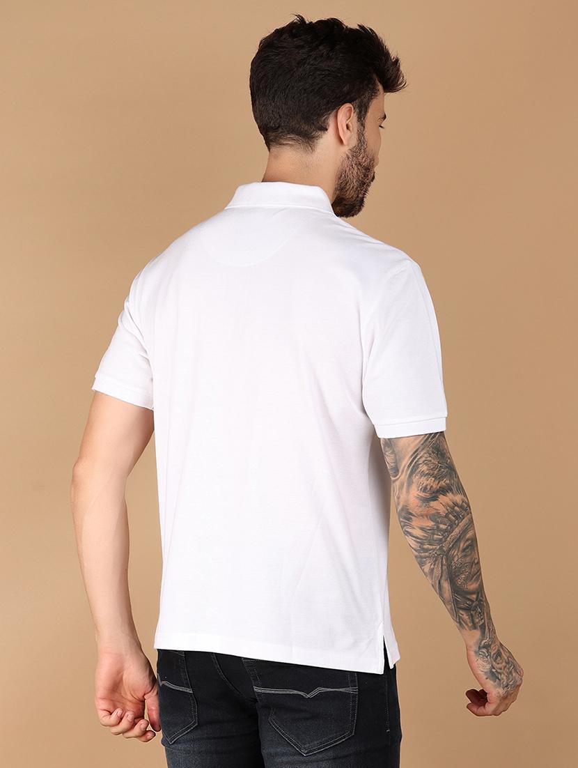 men solid short sleeve regular fit polo t-shirt - 21966543 - Standard Image - 2