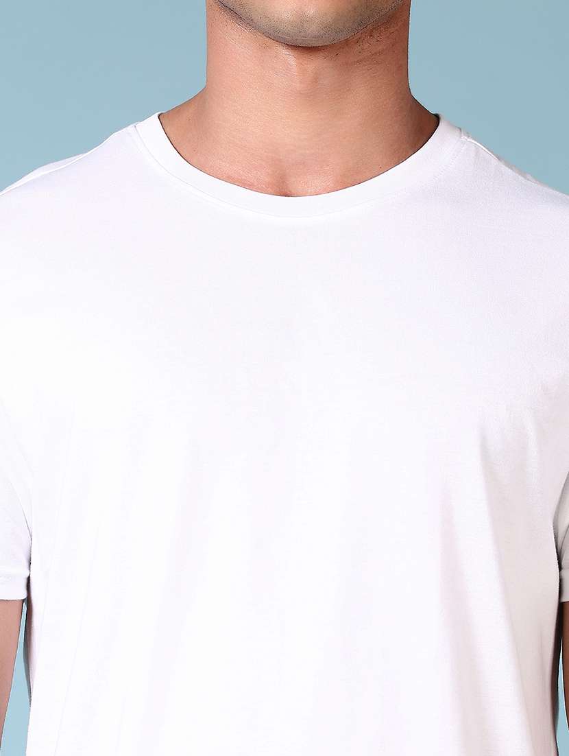 men solid round neck regular fit t-shirt - 21966550 -  Standard Image - 2