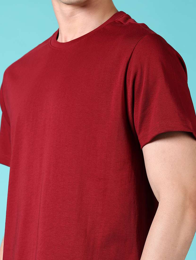 men solid round neck regular fit t-shirt - 21966556 -  Standard Image - 2