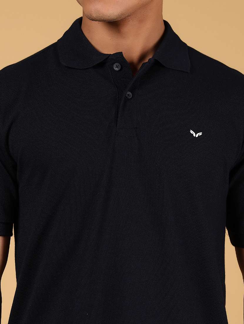 men solid short sleeve regular fit polo t-shirt - 21966576 -  Standard Image - 2