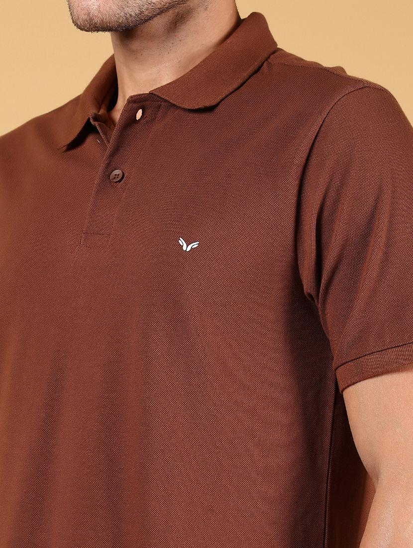 men solid short sleeve regular fit polo t-shirt - 21966577 - Standard Image - 2