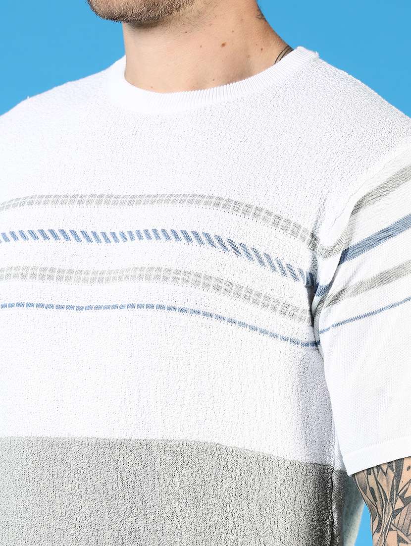 men striped short sleeve regular fit t-shirt - 21966579 - Standard Image - 2
