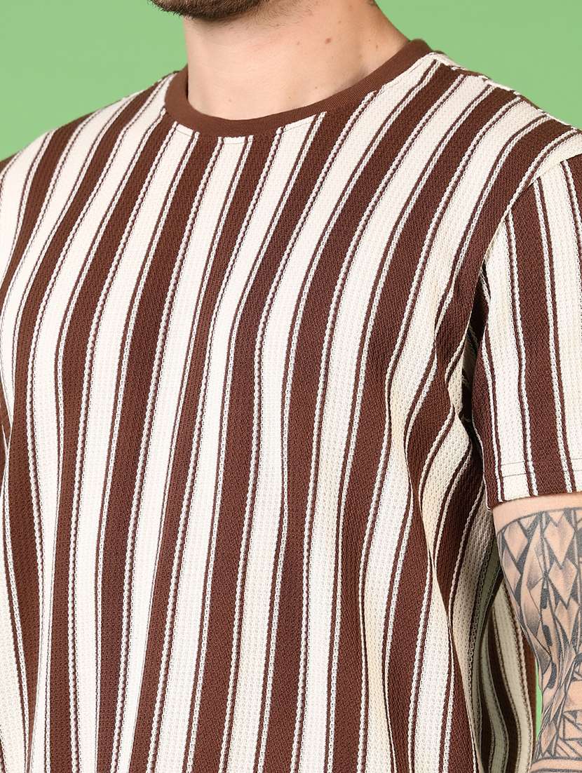 men striped short sleeve regular fit t-shirt - 21966587 -  Standard Image - 2