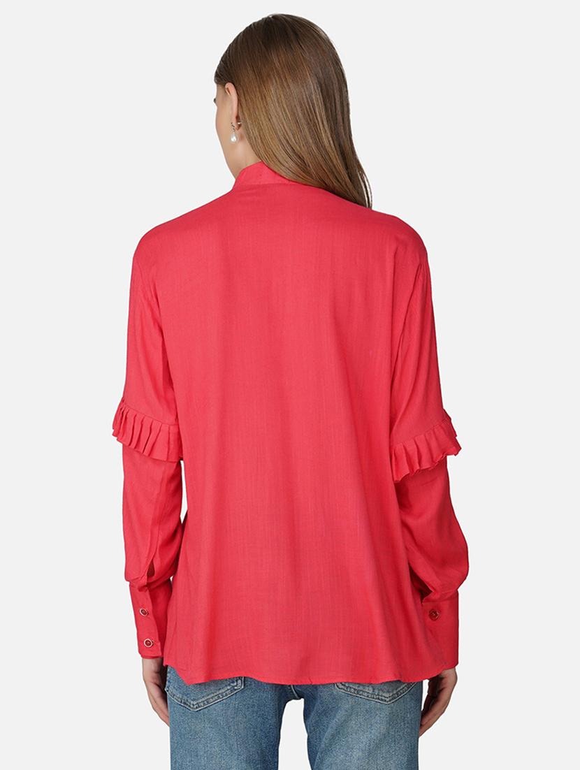 pink viscose regular shirt - 21966832 - Standard Image - 2