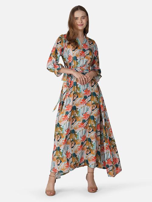 women printed fit & flare maxi dress - 21966856 -  Standard Image - 0