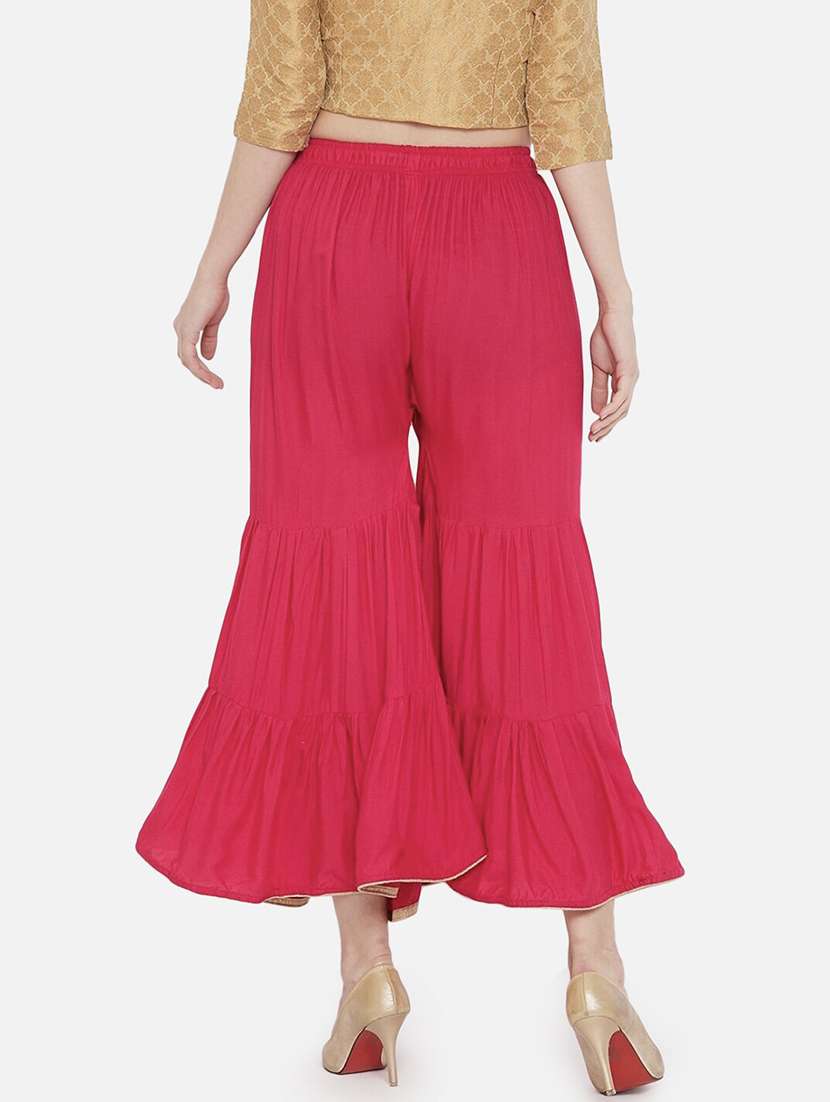 women solid mid rise sharara - 21966922 -  Standard Image - 2