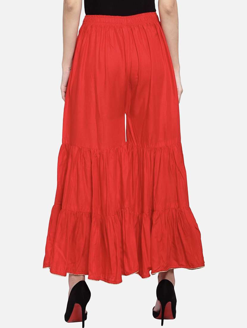 women solid mid rise sharara - 21966924 -  Standard Image - 2