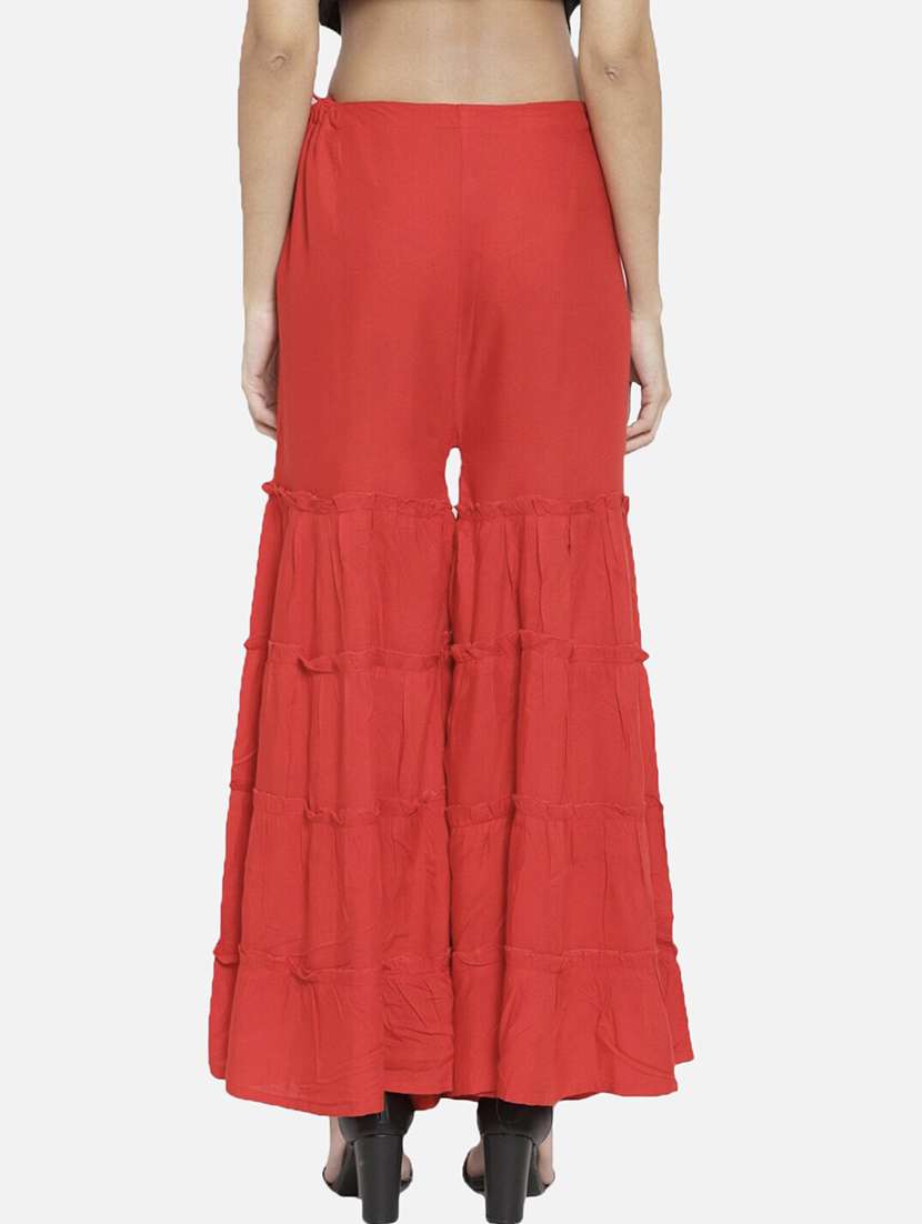 women solid mid rise sharara - 21966925 -  Standard Image - 2