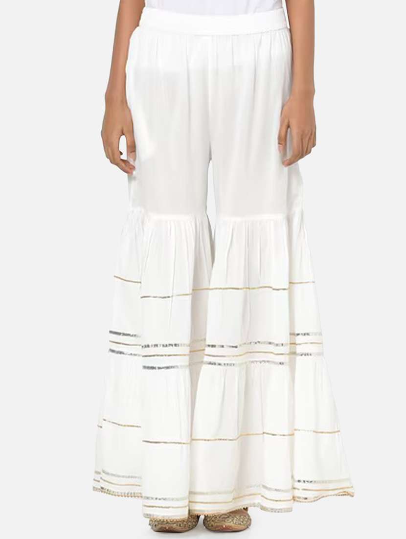 women solid with work mid rise gotta work sharara