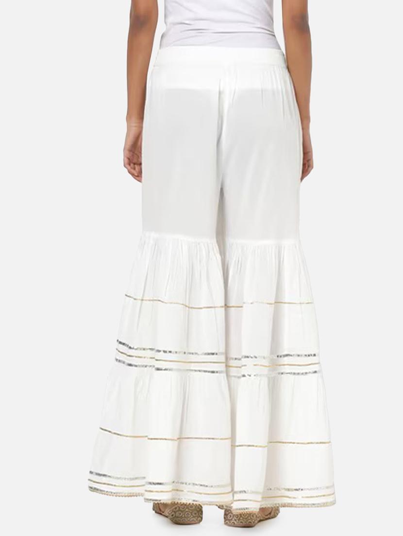 women solid with work mid rise gotta work sharara - 21966929 - Standard Image - 2