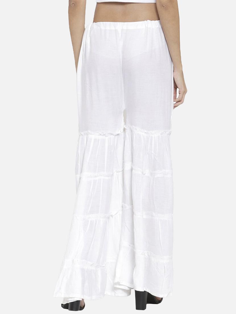 women solid mid rise sharara - 21966931 - Standard Image - 2