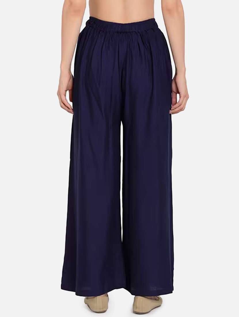 women pack of 2 solid flared palazzo - 21966953 -  Standard Image - 2