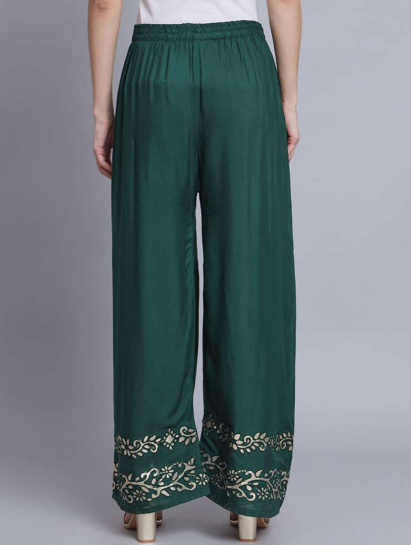 women printed mid rise stright palazzo - 21966955 -  Standard Image - 2