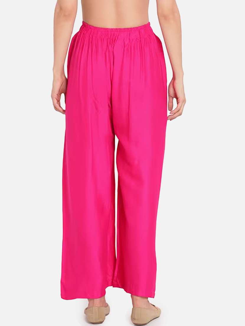 women solid high rise flared palazzo - 21966986 -  Standard Image - 2