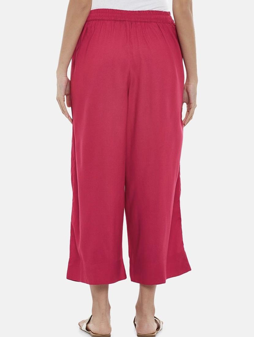 women solid high rise straight palazzo - 21967003 - Standard Image - 2