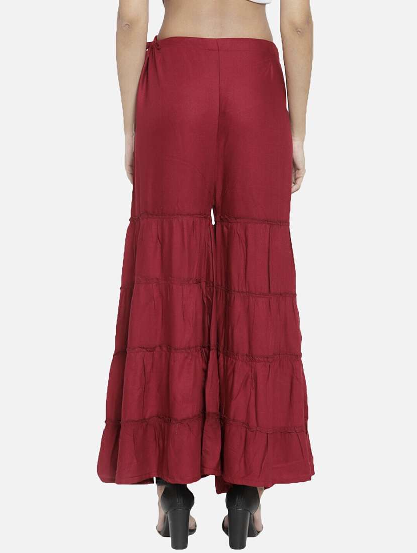 women solid mid rise sharara - 21967015 -  Standard Image - 2