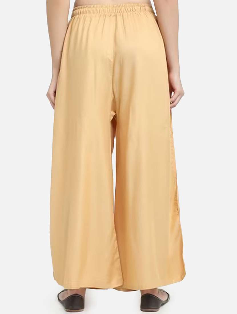 women solid mid rise flared palazzo - 21967039 -  Standard Image - 2