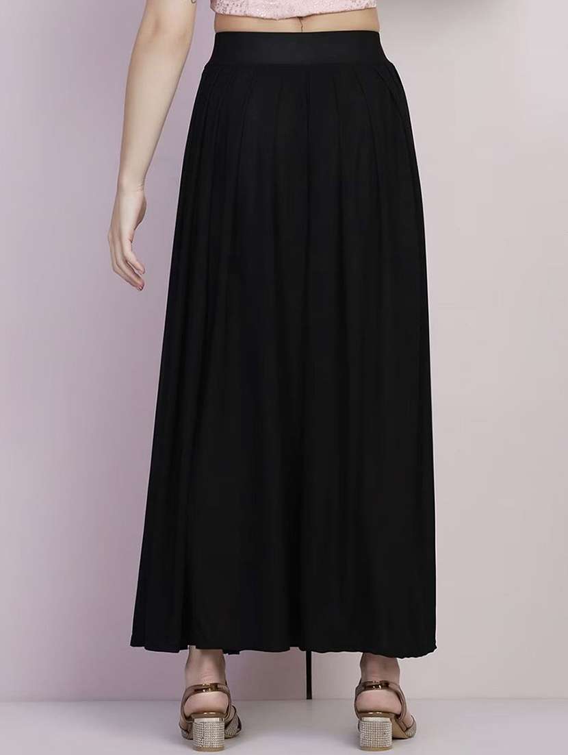 women solid mid rise flared palazzo - 21967051 -  Standard Image - 2