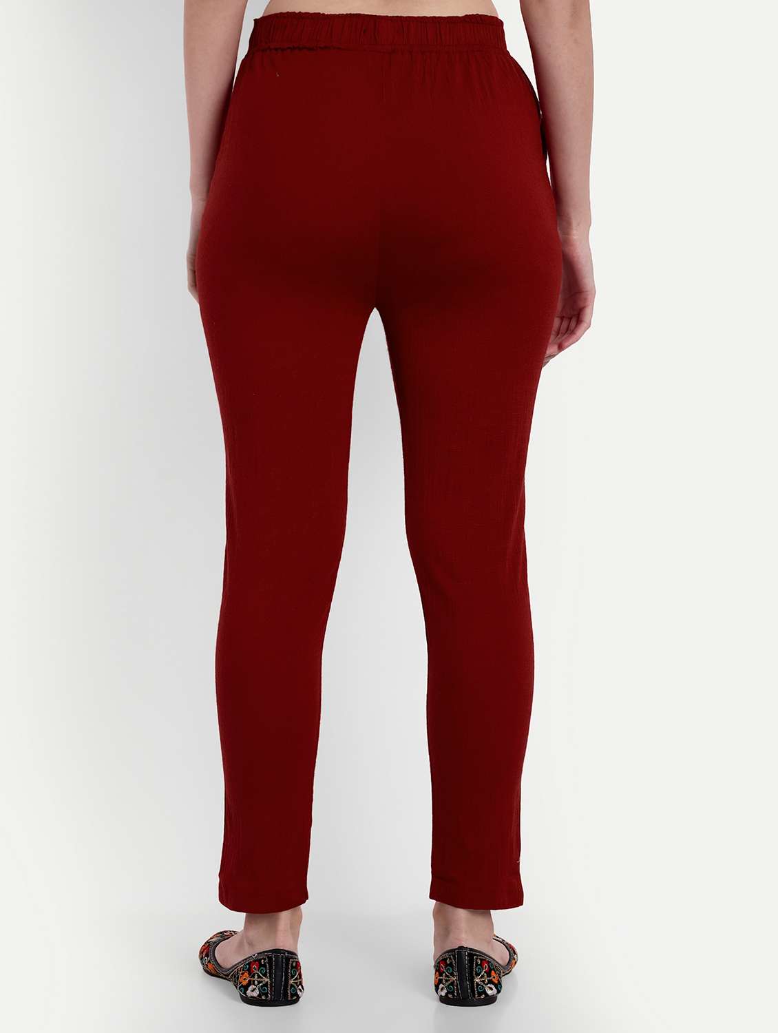 women solid slim fit tapered pant  - 21967069 -  Standard Image - 2