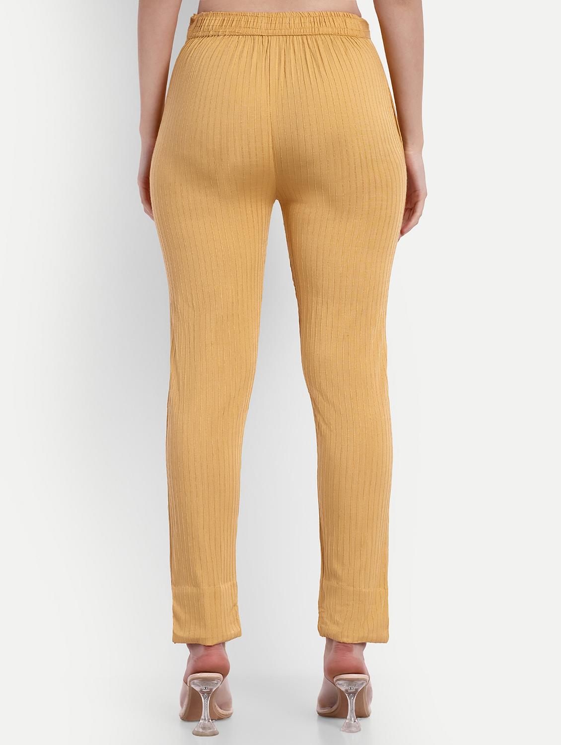 women solid slim fit cigarette trouser - 21967075 - Standard Image - 2