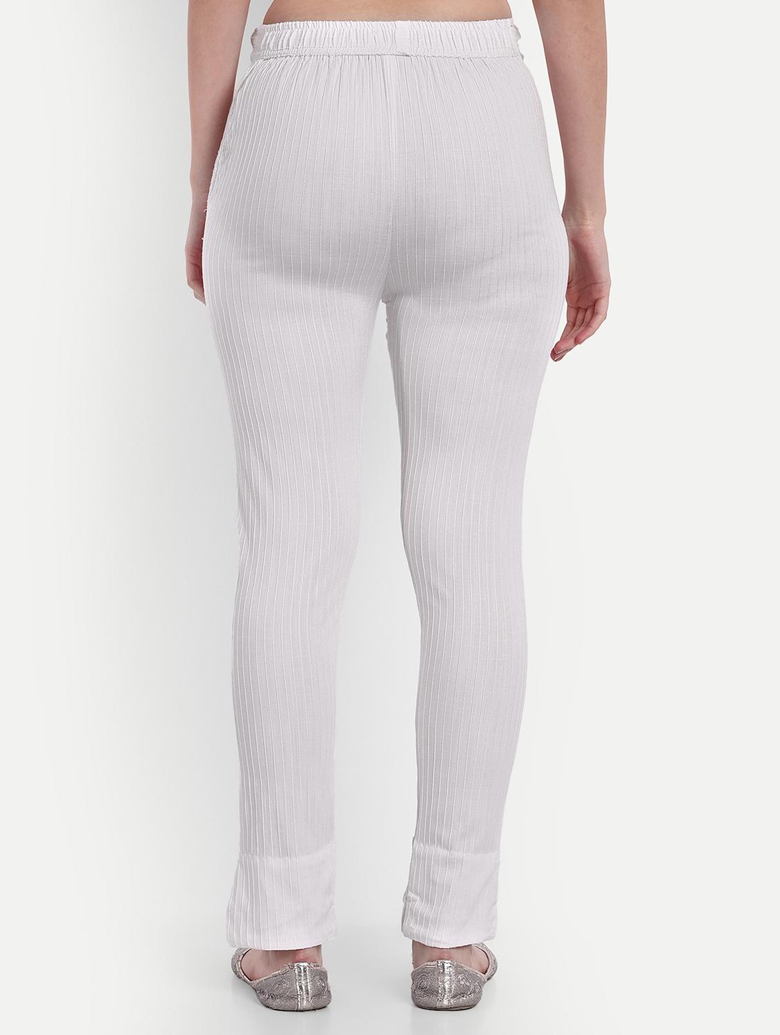 women solid slim fit cigarette trouser - 21967076 - Standard Image - 2